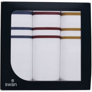 Swan 3 stuks Heren zakdoeken - Jack