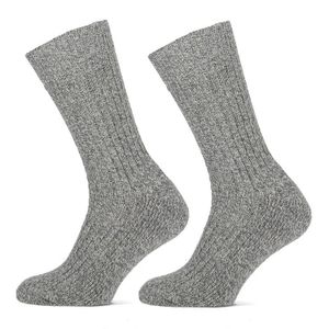 Stapp 2-paar geitenwollen sokken  - Grijs