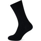 Hertex wollen sokken - gebreide sokken  - 50% Wol  - Zwart