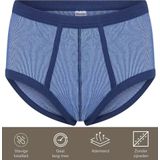 Beeren - M2000 - Heren Slip - Blauw Gestreept - Met Gulp