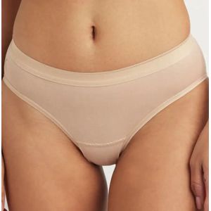 2-Pack Bikini dames slip - 32284 - Lage mini dames slips - Biologisch katoenen vrouwen ondergoed  - Beige