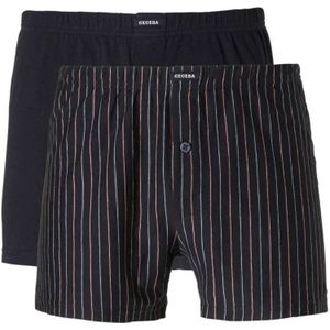 Ceceba +size Wijde Boxershort (set van 2) Donkerblauw