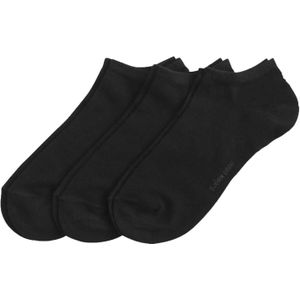 Bjorn Borg 3-paar sneaker sokken - Katoen  - Zwart
