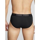 Heren slips 2-pak- Everyday Brief - Katoenen heren slips met elastische band  - Blauw