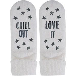 Homesocks Cold Days / Warm Socks met antislip  - Grijs