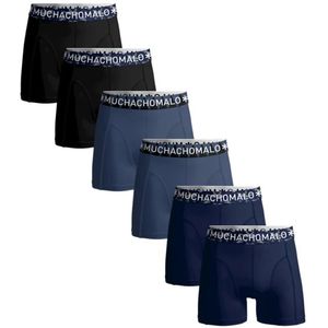 Muchachomalo 6-Pack Heren Boxershort -  Solid  - Zwart