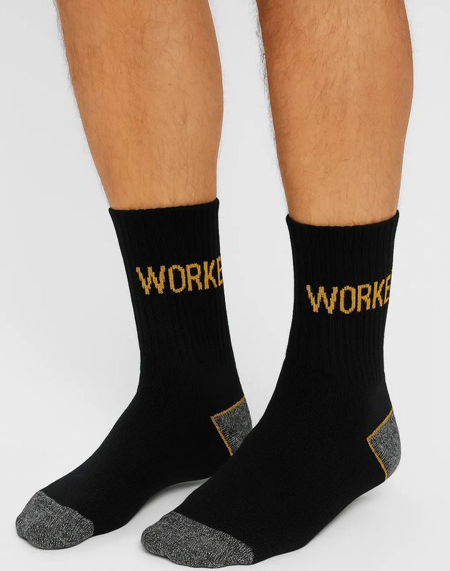 Gianvaglia - Korte Werk Sokken - Zwart - 10-paar - Badstof Zool