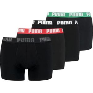 Puma 4-pack Heren Boxershort - Black painted  - Zwart