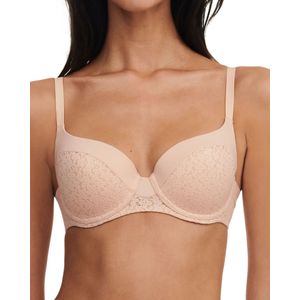 Chantelle - Norah - T-shirt Bh - Wit - Voorgevormd - Met Brede Bh Band - 75D