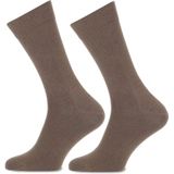 Marcmarcs 2 paar heren katoenen sokken  - Bruin