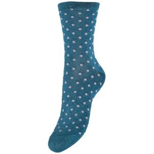 Pieces dames sokken 1-pack - Dots - onesize  - Blauw
