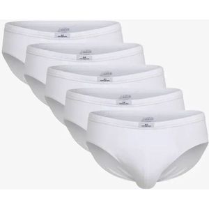 5-pack heren slips wit - 740921 - Wit mannen ondergoed 100% katoen
