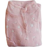 Cocodream Fleece nachthemd dames - Night - Warm winter nachthemd - Hoge hals - Lange mouwen  - Grijs