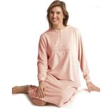Cocodream - Our Story - Velours Nachthemd - Creme - 80% Katoen, 20% Polyester