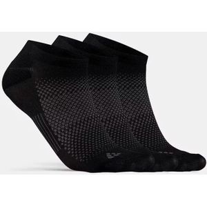 Craft 3-paar Footies sport sokken Core Dry  - Zwart