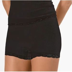 Wollen Ondergoed - Pagenslip - Dames Onderbroek - Zwart - Warme Merino Wol
