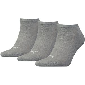Puma 3-Paar Sneaker sokken met zachte badstof zool  - Grijs