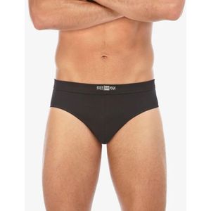 Set 13070 Underwear Freeman heren slip - Katoenen heren onderbroek - Tunnen elastiek - Zachte tailleband  - Zwart