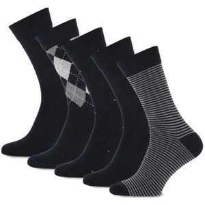 Primair 5-paar heren sokken - Katoen - Combi  - Zwart