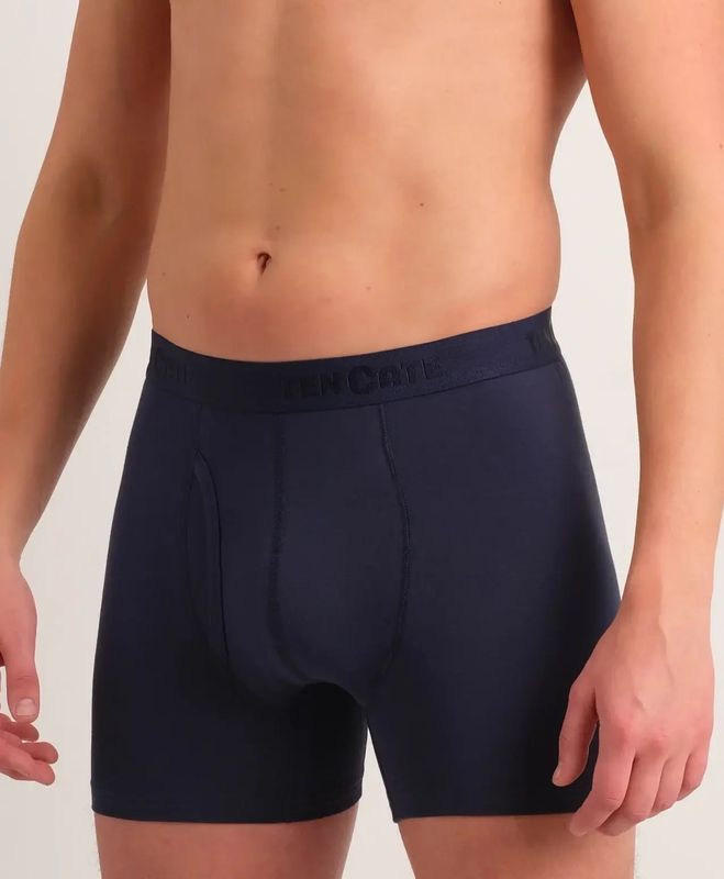 Ten Cate 2-pack Classic shorts heren met Gulp  - 32322 - Heren boxershorts met sluiting - Klassiek heren ondergoed  - Blauw
