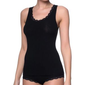 Nina von C rib dames sp hemd kant - Body & Soul  - Wit