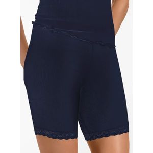 Dames Merino Wollen boxershort - Radler - Warme dames onderbroek lange pijpjes  - Blauw