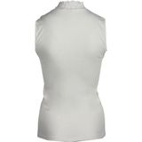 Nina von C dames Kanten Top - Blazershirt - Met Hoge hals - Dames kanten mouwloos ondershirt zonder mouwen  - Champagne