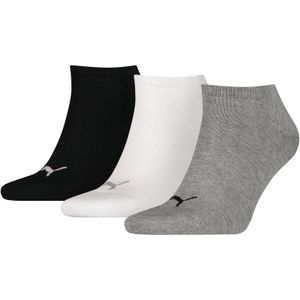 Puma 3-paar Quarter sokken - Elastisch katoen  - Wit