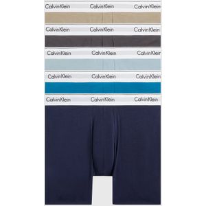 Calvin Klein 5-Pack Boxer brief - lange boxershorts heren  - Blauw