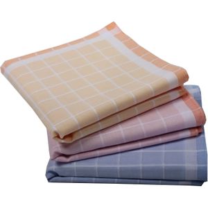 Swan 12 stuks Dames zakdoeken Ruit - DSZ2373 - Blauw