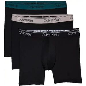 Calvin Klein 3-Pack Heren Boxershorts Lang - Micro stretch  - Zwart