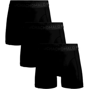Muchachomalo 3-Pack Heren Boxershort - Black Solid  - Zwart