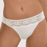 Dames Rio Slip - Jazzpant - Millefleurs - Kanten lage vrouwen slip - 38 - Wit