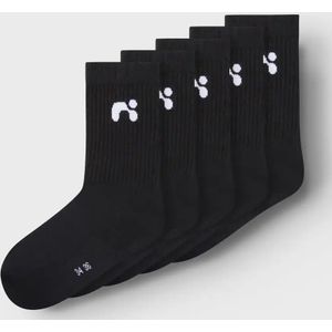 Name-it 5-pak - kinder sport sokken  - Zwart