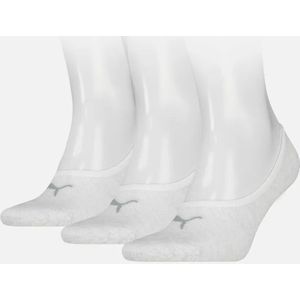 Puma 3 paar footies sokken - Invisible - Sneaker sokken  - Crème
