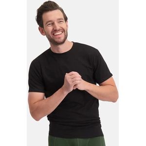 Bamboo Basics 2-pak t-shirt ronde hals - Ruben  - Zwart