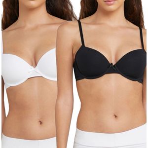 BH's 2-Pack - Katoen - Lila  - Wit