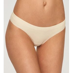 Pieces 2 Pack dames slips - Rib - S - Creme