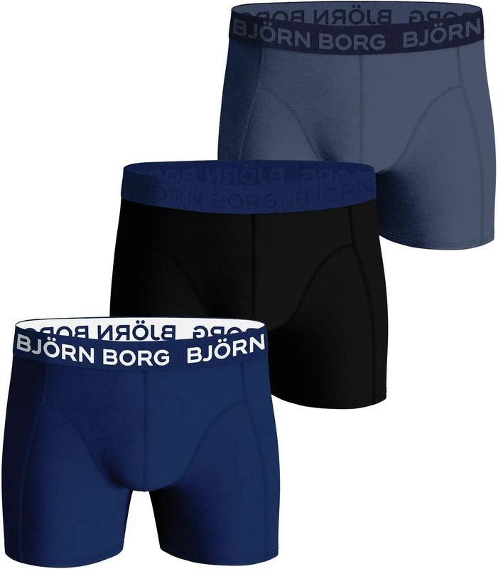 Björn Borg - Core Boxer 3-pack - Boxershorts - Zwart - Katoenstretch