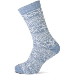 Homesocks sokken met wol - Warme huis sokken  - Blauw
