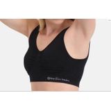 Bamboo Basics 2-pak naadloze BH's - Nova - Bamboe bustier Bh tops - Zwart - Huidskleur  - Rose