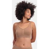 Bamboo Basics 2-pak naadloze BH's - Nova - Bamboe bustier Bh tops - Zwart - Huidskleur  - Rose