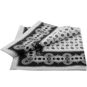 Boeren zakdoek Koffieboon zwart 55 x 55 cm - HRBZ038