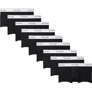 Calvin Klein 9-Pack Low Rise Trunks - Lage Boxershorts - Multipack - Voordeelverpakking  - Zwart