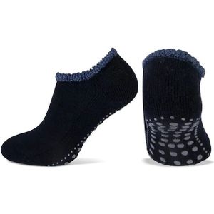 Homesocks sneaker antislip sokken - Yoga sokken  - Blauw