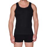 HL-tricot heren onderhemd zwart - 100% Katoen