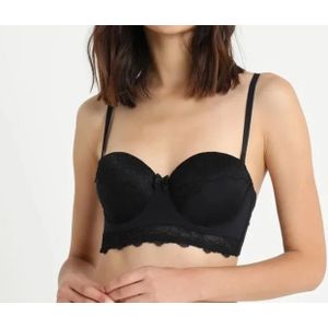 Dorina Balconette BH - Strapless - bandeau bh - Colette  - Zwart