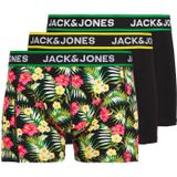 Jack & Jones heren boxershorts 3-Pack - Pink Flowers  - Zwart
