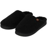 Apollo warme teddy heren slippers  - Zwart