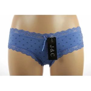 J&C string / hipster katoen Spikkel - Blauw